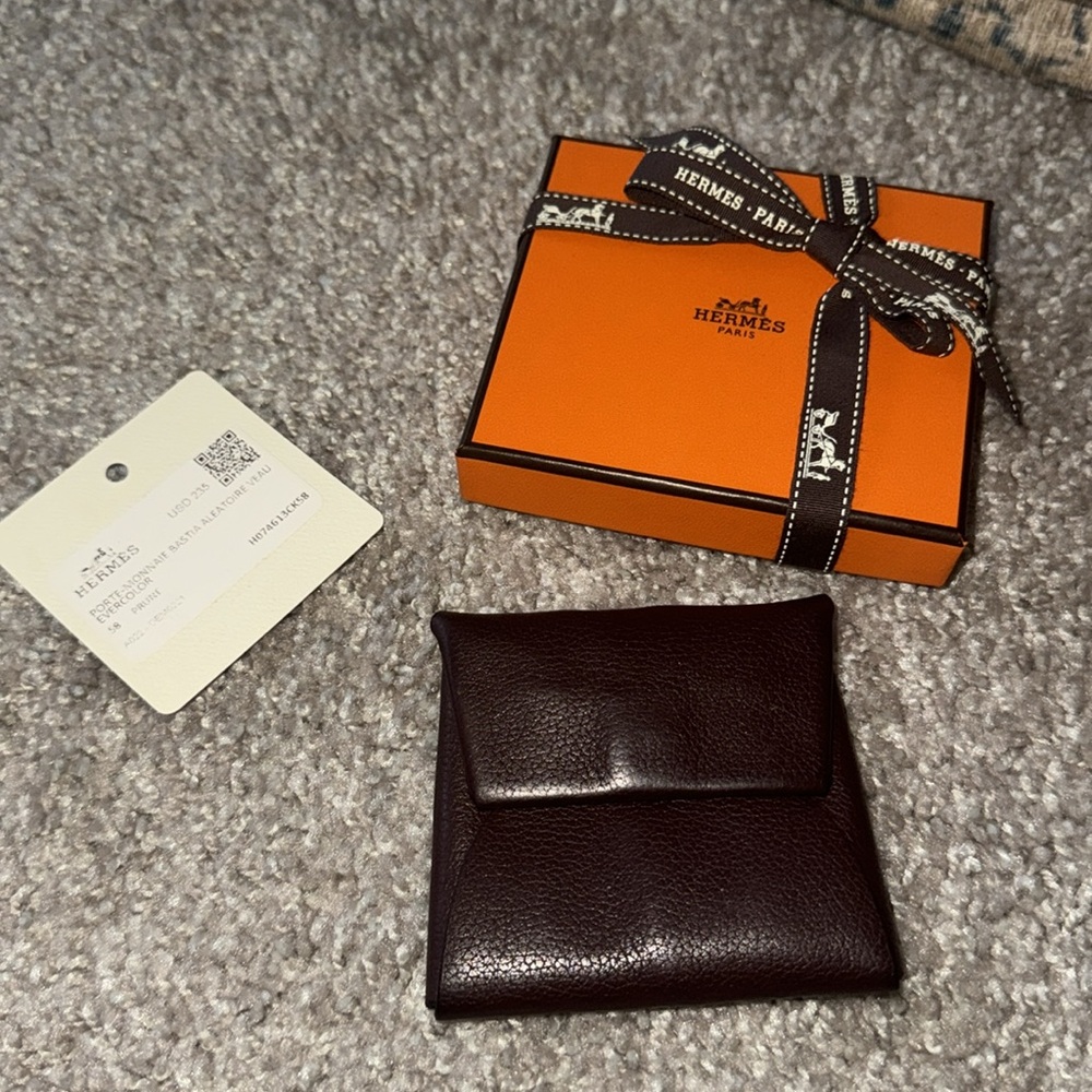Authentic Hermés  Bastia coin pouch
